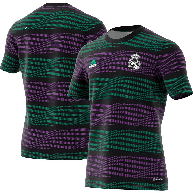 Mens adidas Black Real Madrid 2023/24 Pre-Match Top, Size: Small