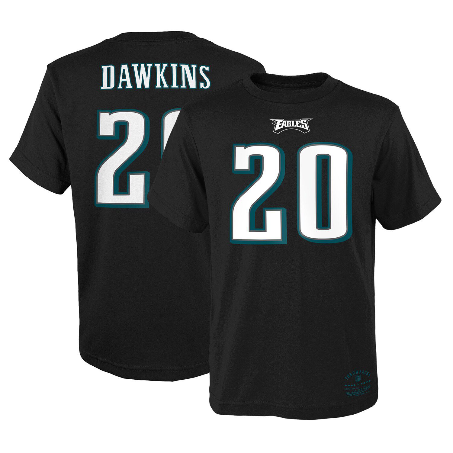 Youth DeVonta Smith Black Philadelphia Eagles Mainliner Player Name &  Number T-Shirt