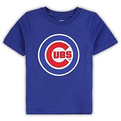 Girls Youth New Era Royal Chicago Cubs Flip Sequin Team V-Neck T-Shirt