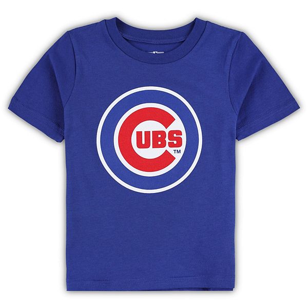 Toddler Royal Chicago Cubs Team Crew Primary Logo T-Shirt