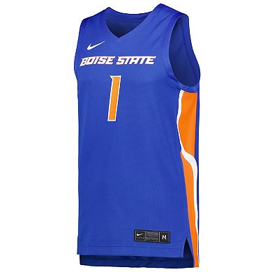 Men's Nike Royal Boise State Broncos Replica Basketball Jersey