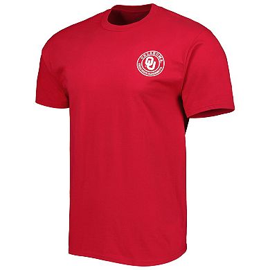 Men's Crimson Oklahoma Sooners Double Diamond Crest T-Shirt