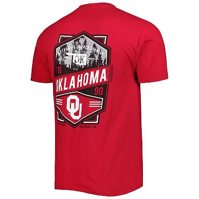 Men's Crimson Oklahoma Sooners Double Diamond Crest T-Shirt