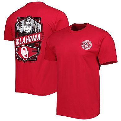 Men's Crimson Oklahoma Sooners Double Diamond Crest T-Shirt
