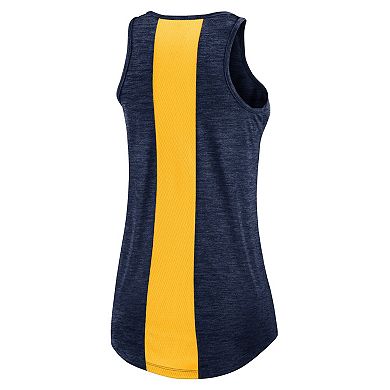 Women's Nike Navy Milwaukee Brewers Right Mix High Neck Tank Top