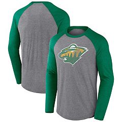 Men's Fanatics Branded Kirill Kaprizov Green Minnesota Wild Authentic Stack  Name & Number T-Shirt 