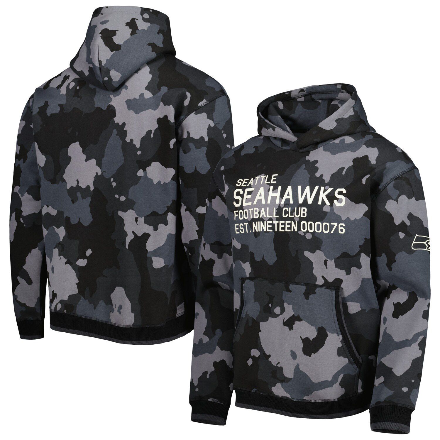 Seattle Seahawks THE GREAT PNW Camo Level Half-Zip Pullover Jacket