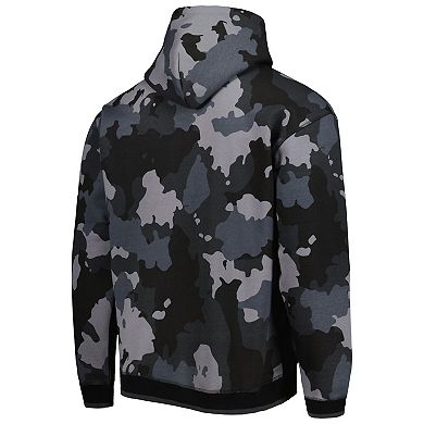 Men's The Wild Collective Black Seattle Seahawks Camo Pullover Hoodie