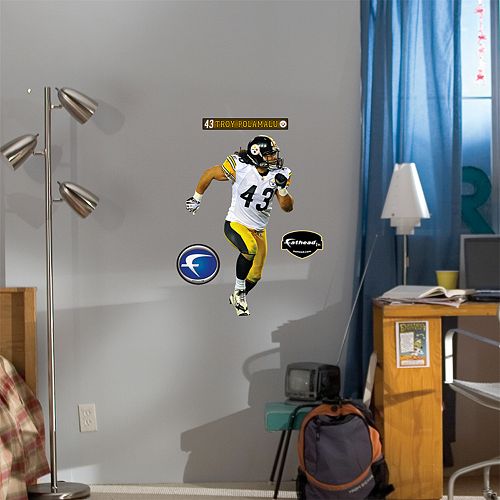 Fathead Junior Pittsburgh Steelers Troy Polamalu Wall Decal