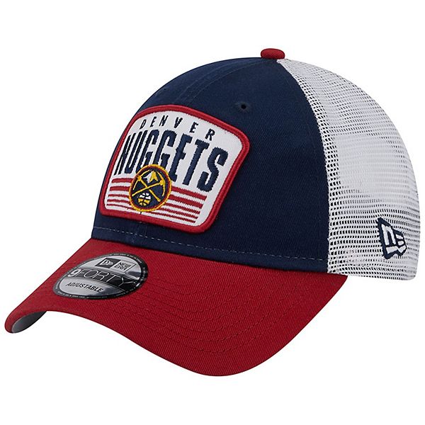 Men's New Era Navy Denver Nuggets Two-Tone Patch 9FORTY Trucker ...