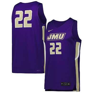 Men's Nike Purple James Madison Dukes Replica Basketball Jersey
