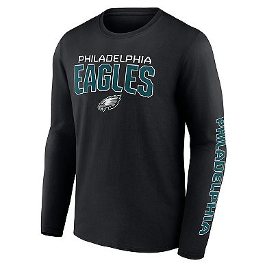 Men's Fanatics Branded Black Philadelphia Eagles Wordmark Go the ...