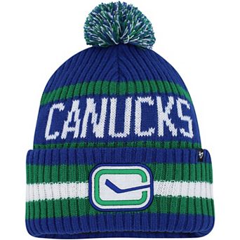 Men's '47 Blue Vancouver Canucks Bering Cuffed Knit Hat with Pom