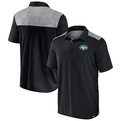 Men's Fanatics Branded Black New York Jets Long Shot Polo