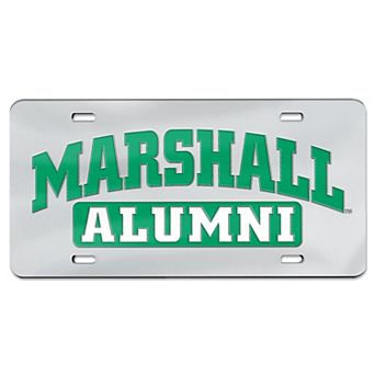 WinCraft Silver Marshall Thundering Herd Alumni Laser Cut Acrylic License Plate