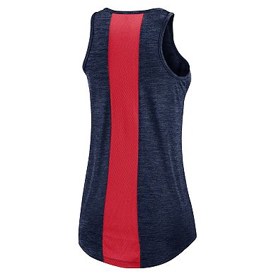 Women's Nike Navy Boston Red Sox Dri-FIT Performance Right Mix High Neck Tank Top