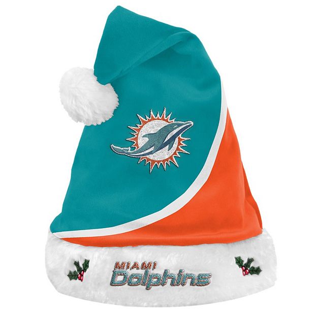 Personalized Mi'mi Dolphins Symbol Wearing Santa Claus Hat Ho Ho