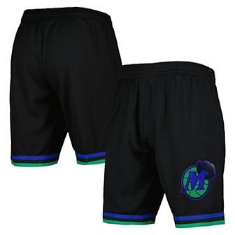 Men's Mitchell & Ness Black Dallas Mavericks Hardwood Classics Reload 2.0 Swingman Shorts