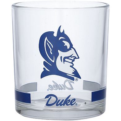 Duke Blue Devils Banded Rocks Glass
