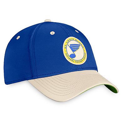 Men's Fanatics Royal/Khaki St. Louis Blues True Classics Retro Flex Hat