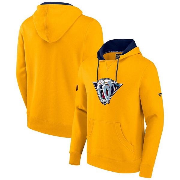 Men's Fanatics Branded Yellow Nashville Predators Special Edition 2.0 Team  Logo Pullover Hoodie