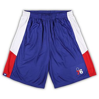 Men's Fanatics Branded Royal Philadelphia 76ers Big & Tall Champion Rush Practice Shorts