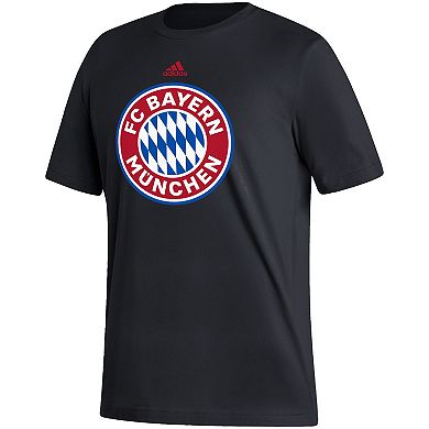 Men's adidas Black Bayern Munich Vertical Back T-Shirt