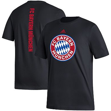 Men's adidas Black Bayern Munich Vertical Back T-Shirt