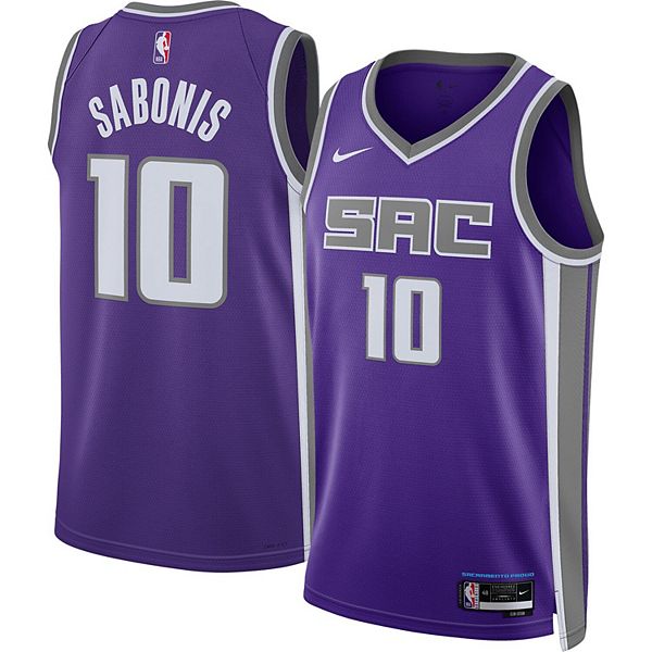 Nike Youth Sacramento Kings Domantas Sabonis #10 Purple Swingman Jersey, Boys', Medium