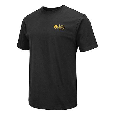 Men's Colosseum Black Iowa Hawkeyes OHT Military Appreciation T-Shirt