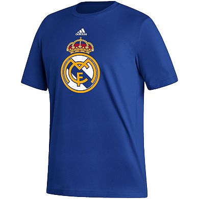 Men's adidas Blue Real Madrid Vertical Back T-Shirt