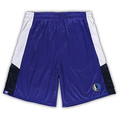 Men's Fanatics Branded Blue Dallas Mavericks Big & Tall Champion Rush Practice Shorts