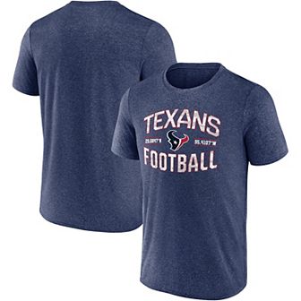 Men's Fanatics Heathered Navy Houston Texans Want To Play T-Shirt