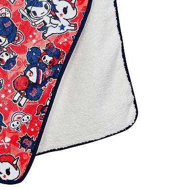 tokidoki Boston Red Sox 60" x 50" Plush Blanket