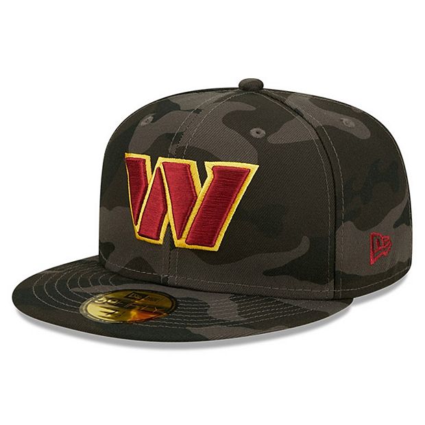 Men's New Era Black Washington Commanders Camo 59FIFTY Fitted Hat