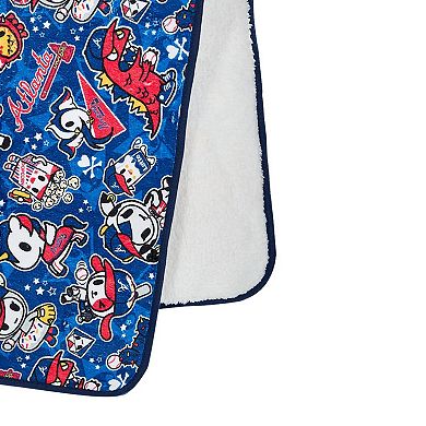 tokidoki Atlanta Braves 60" x 50" Plush Blanket
