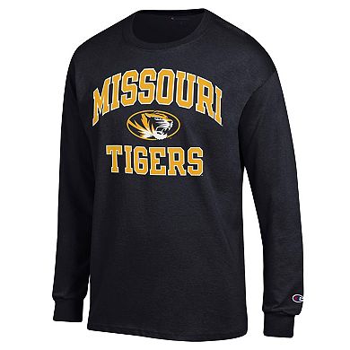 Men's Champion Black Missouri Tigers High Motor Long Sleeve T-Shirt