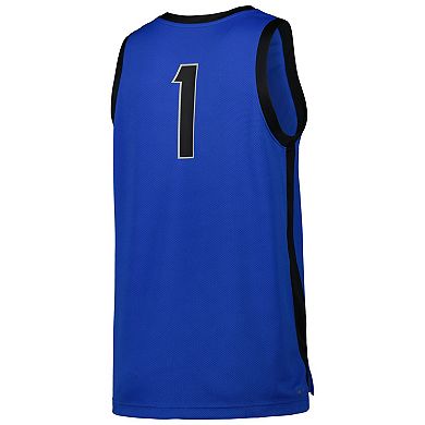 Men's Nike #1 Blue Memphis Tigers Replica Basketball Jersey