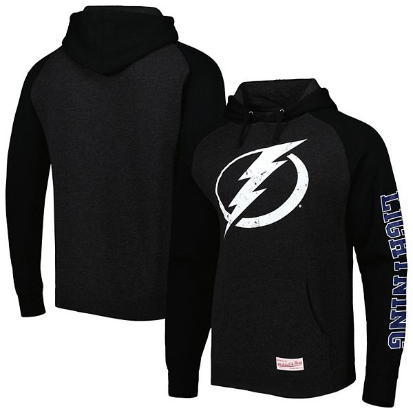 Youth Tampa Bay Lightning Levelwear Heather Black Team Anchor Long Sleeve  Hoodie T-Shirt