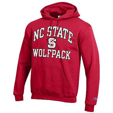 Men's Champion Red NC State Wolfpack High Motor Pullover Hoodie