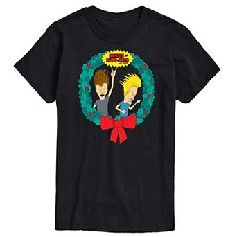 Men's Beavis And Butthead Rockin' Wreath Tee