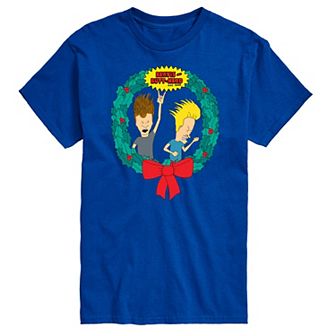 Men's Beavis And Butthead Rockin' Wreath Tee