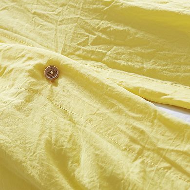 Natural Loft® Oversized Comforter - Limelight Yellow