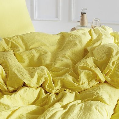 Natural Loft® Oversized Comforter - Limelight Yellow