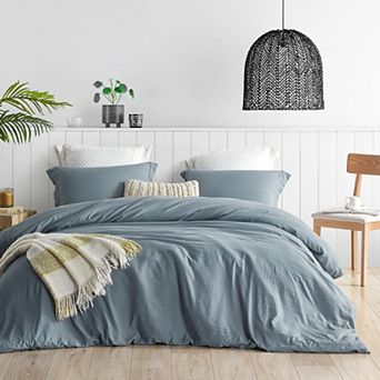 Natural Loft® Oversized Comforter - Smoke Blue
