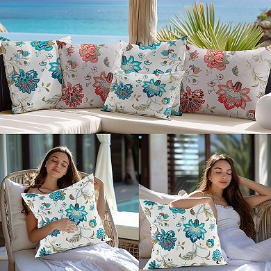 Unikome 2 Pack Indoor/Outdoor Waterproof Down Feather Pillow Insert, Decorative Throw Pillow Inserts