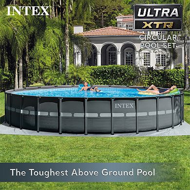 Intex 26339eh 24' X 52" Round Ultra Xtr Frame Swimming Pool Set With Filter Pump