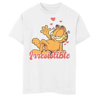Boys 8-20 Garfield Hearts Graphic Tee