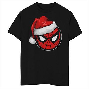 Boys 8-20 Marvel Christmas Spider-Man Santa Hat Graphic Tee