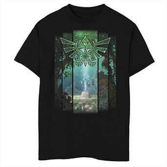 Boys 8-20 Nintendo Lit Sword Panels Graphic Tee